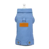Green Dog Clothes Autumn And Winter Clothes New Small Puppies Color Denim Clothes