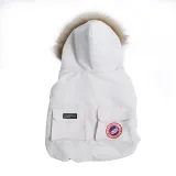Pet Cat Dog Down Jacket Hoodie Coat Pet Vest Warm Clothing With Pocket