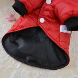 Dog Warm Winter Jacket Hoodie Coats Windproof Snowsuit Cat Clothing