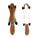 Animal Plush Toys No Stuffing Puppy Teething Durable Interactive Dog Chew Toys