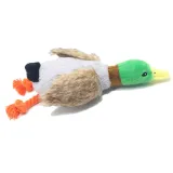 Gray Plush Toys Puppy Teething Durable Interactive Dog Chew Toys