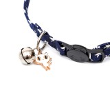 Pentagram Bell Double Bow Removable Safety Clasp Pet Supplies Cat Collar