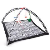 Ladybug Zebra Tiger Prints Breathable Cartoon Fun Ring Bell Toy Bed Cat Tent Pet Supplies