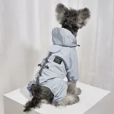 Pet Dog Clothing Rain-Proof Breathable Reflective Four-Legged Raincoat
