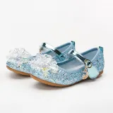 Kid Girls Sequins Crystal Flower Princess Sandals Dress Shoes