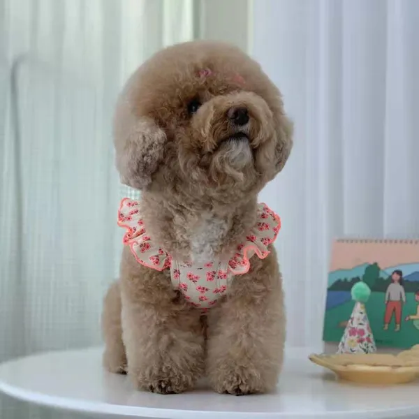 Pet T-Shirts Dog Cat Printed Clothes Flowers Print Summer Dress