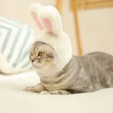 2PCS Rabbit Ears Hat Cartoon Adjustable Cap Cosplay Easter Party For Pet And Adult