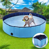 PVC Foldable Pet Swimming Pool Outdoor Bathtub with Protective Lining