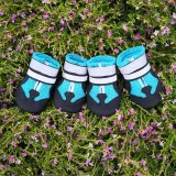 Dog Boots Ventilation Meshes Shoes 4PCS with Reflective Strips Rugged Anti-Slip Sole