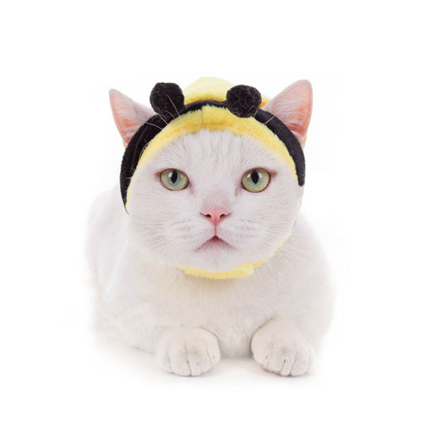 Pet Hat Cartoon Cap Frog Bee Cosplay Party Headwear For Cat Dog