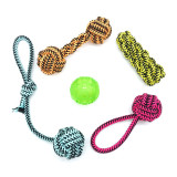 Pet Supplies Dog Cotton Rope Toy Pet Ball 5-Piece Set