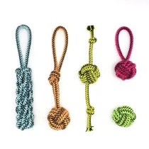 Pet Supplies Dog Cotton Rope Toy Pet Ball 5-Piece Set