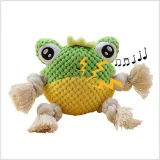 Crab Knit Rubber Vocalation Interactive Molar Dog Toy