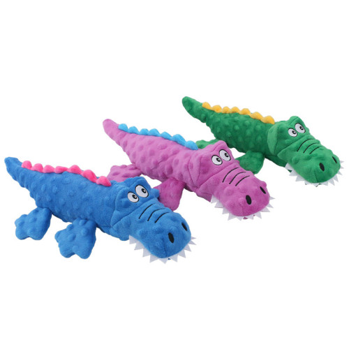 Crocodile Plush Toys Puppy Teething Durable Interactive Dog Chew Toys