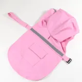 Dog Raincoat Adjustable Pet Water Proof Jacket Poncho Hoodies with Strip Reflective