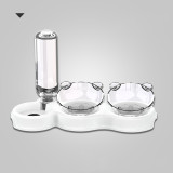 Double Bowl Automatic Drinking Water To Prevent Overturning Cute Cat Rice Bowl