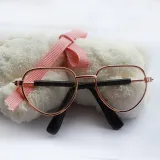 Pet Sunglasses Heart Metal Frame Retro Sunglasses For Dog Cat