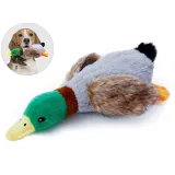 Gray Plush Toys Puppy Teething Durable Interactive Dog Chew Toys