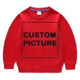 DIY Custom Letter Picture Toddler Boys Sweatshirts Long Sleeve Tops