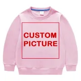 DIY Custom Letter Picture Toddler Boys Sweatshirts Long Sleeve Tops