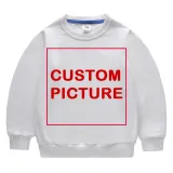 DIY Custom Letter Picture Toddler Boys Sweatshirts Long Sleeve Tops