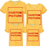 DIY Custom Letter Picture Matching Family Prints T-shirts