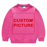 DIY Custom Letter Picture Toddler Boys Sweatshirts Long Sleeve Tops