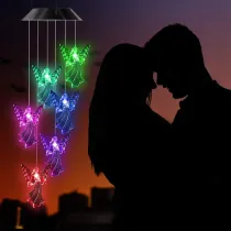 Angel Solar Wind Chimes Color Changing Solar Mobile Waterproof LED Lights