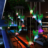 Hummingbird Solar Wind Chimes Color Changing Solar Mobile Waterproof LED Lights