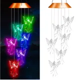 Angel Solar Wind Chimes Color Changing Solar Mobile Waterproof LED Lights