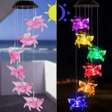 Cartoon Animal Solar Wind Chimes Color Changing Solar Mobile Waterproof LED Lights