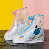 Toddlers Kids Dinosaur Cat Astronaut Waterproof Non Slip Rain Shoe Cover