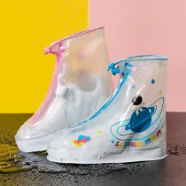 Toddlers Kids Dinosaur Cat Astronaut Waterproof Non Slip Rain Shoe Cover