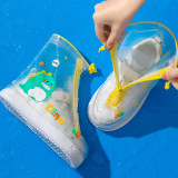Toddlers Kids Dinosaur Cat Astronaut Waterproof Non Slip Rain Shoe Cover