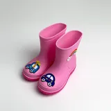 Toddlers Kids Rainbow Car Flat Waterproof Non Slip Rain Boots