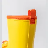 Toddlers Kids 3D Yellow Duck Flat Waterproof Non Slip Rain Boots