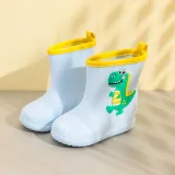 Toddlers Kids Dinosaur Flat Waterproof Non Slip Rain Boots