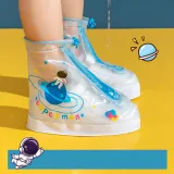 Toddlers Kids Dinosaur Cat Astronaut Waterproof Non Slip Rain Shoe Cover