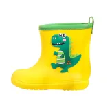 Toddlers Kids Dinosaur Flat Waterproof Non Slip Rain Boots