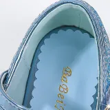 Kids Girl Glitter Crystal Pearls Jewelry High Heel Princess Dress Shoes