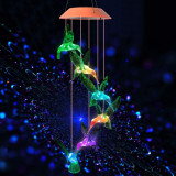 Hummingbird Solar Wind Chimes Color Changing Solar Mobile Waterproof LED Lights