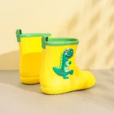 Toddlers Kids Dinosaur Flat Waterproof Non Slip Rain Boots