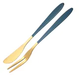 Fruit Fork Dessert Cake Little Fork 2 Piece Smooth Edge Stainless Steel Tableware Includes Dinner Forks Knives Spoons