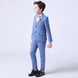 4PCS Boys Outfit Suit Vest and Pants with Tie Dress Up