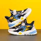 Boy Mesh Breathable Velcro Running Shoes Sneakers Shoes