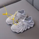Toddler Kids Mesh Breathable Lace-up Soft Sole Running Sneakers Shoes