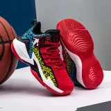 Boy Mesh Breathable Lace-up Sports Basketball Sneakers Shoes