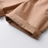 4PCS Boys Outfit Cartoon Crab Shirt and Khaki Shorts Dress Up