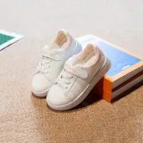 Toddler Kids Leather Velcro Smiling Face Board Shoes Sneakers Shoes