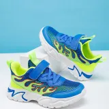 Boy Mesh Breathable Velcro Casual Running Sneakers Shoes